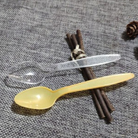 Cuillère à riz en plastique de qualité alimentaire, résistante aux hautes températures, cuillères à soupe jetables