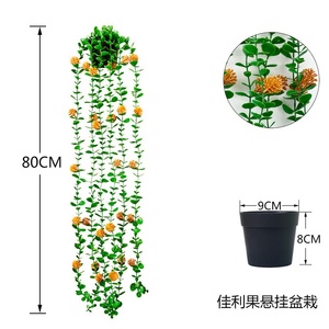 Plantes artificielles suspendues, plantes suspendues artificielles en pot, plantes en plastique <span class=keywords><strong>pour</strong></span> la décoration de la maison et du <span class=keywords><strong>balcon</strong></span> - Product Image 5