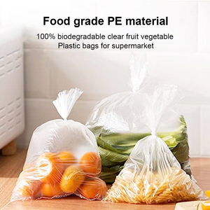 Sacs en plastique biodégradables en maïs pour courses, sacs personnalisés pour petites entreprises - Product Image 3
