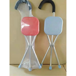 Elderly walking stick <b>stool</b>, foldable walking stick <b>stool</b>, stainless steel walking stick <b>stool</b>, wholesale in bulk for the - Product Image 2