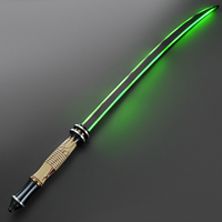 Sabre laser personnalisé avec poignée métallique de style tribal ancien, à mouvement fluide, pour duels intensifs, avec lame Katana Pixel RGB, pour le cosplay