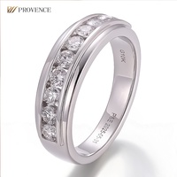 Anillo de Oro Real Sólido de Alta Calidad, Simple, de 18K o 14K, con Diamante Cultivado en Laboratorio, para Boda o Compromiso, Joyería Fina, Despacho de Aduanas Gratuito