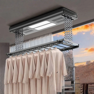 Intelligent electric lifting clothes drying rack balcony folding household invisible clothes drying pole - Product Image 4