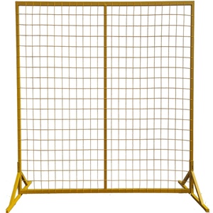 Barriere per Cantieri Edili Gialle ad Alta Visibilità con Piedi Stabili a Basso Profilo, Recinzione Temporanea Canadese - Product Image 2