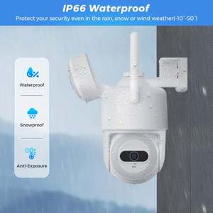 Cámara de Seguridad Usada de 20MP, Cámaras de Vigilancia WiFi Panorámicas HD con Reloj, Lente de Visión Nocturna - Product Image 4