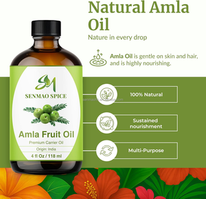 Aceite de Amla de 118 ml, Aceite Portador de Aromaterapia Premium con Gotero para el Cuidado del Cabello, Masaje del Cuero Cabelludo y Cuidado de la Piel - Product Image 2