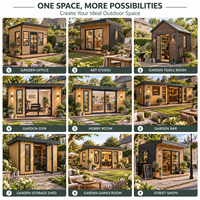 Bar de jardin préfabriqué moderne pour maisons britanniques, pod de divertissement isolé pour l'extérieur avec intérieur personnalisé et installation facile