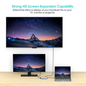 Cổ phiếu với loại C để USB3.0 * 3 + USB-C PD + SD + TF + HDMI + RJ45 + âm thanh + USB2.0 + VGA 11-in-1 3.0 giao diện USB C <span class=keywords><strong>HUB</strong></span> Docking Station - Product Image 5