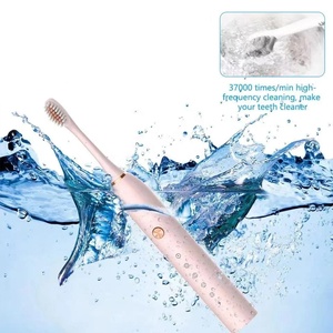Brosse à Dents Électrique Rechargeable X3 pour Adultes, 4 Brosses à Poils Souples, 5 Modes, Sonique, Personnalisable pour Couple - Product Image 2