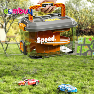 Boîte de rangement parking jouet en plastique moulé sous pression piste de course <span class=keywords><strong>garage</strong></span> voiture - Product Image 3