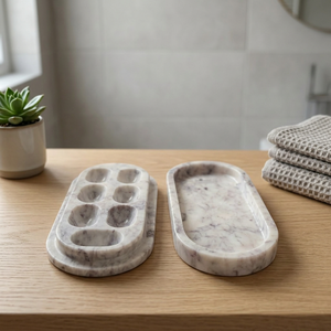 กล่องจัดยาและวิตามิน Marble Wellness สไตล์อิตาเลียน สำหรับ 7 วัน กล่องเก็บของอเนกประสงค์ ของขวัญสำหรับคนรักสุขภาพ - Product Image 3
