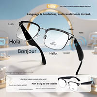 Lunettes Intelligentes IA Décontractées pour Hommes et Femmes, Tendance, Protection UV, Sans Fil, pour Lecture Musicale, Fonctionnalités de Traduction, Cyclisme