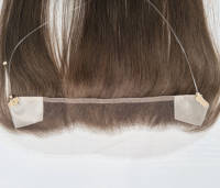 Extensions de cheveux avec cuticules alignées, frontale en dentelle HD, effet naturel, pour perruque ou closure
