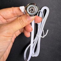 Interrupteur tactile encastré pour meuble intelligent, miroir rond lumineux, variateur de lumière tactile, capteur marche/arrêt pour armoire et placard