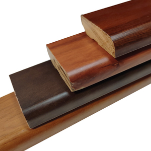 ठोस लकड़ी इनडोर स्कर्ट ईको आधुनिक बेस्टबोर्ड मोल्डिंग 5/8 इंच आसान स्थापना जल प्रतिरोधी कई शैलियों होटल उपयोग - Product Image 3