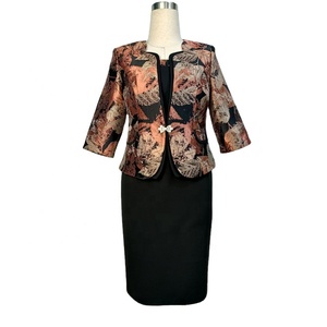 Conjunto de 2 Piezas, Chaqueta y Vestido para Iglesia, Mujeres de Negocios - Product Image 1