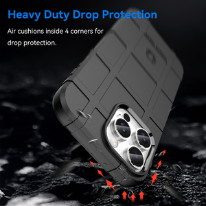 Funda Protectora Resistente Rugged Shield Esmerilada a Prueba de Golpes para iPhone 16 Pro Max 15 Pro 14 Plus 13 12 11 XS Max XR 7 8 Plus SE4 - Product Image 2