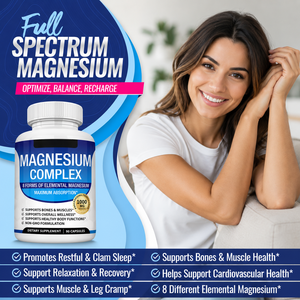 Cápsulas Duras de Complejo de Magnesio Vegetariano, Ocho en Uno, para Adultos, Apoyo Energético, Mejora la Densidad Ósea, Gran Venta - Product Image 1