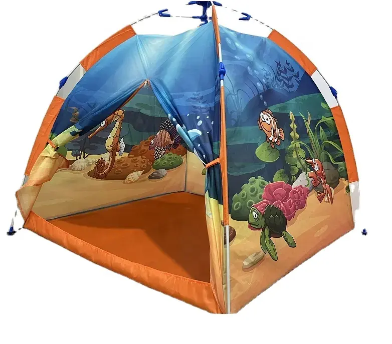 Baby Custom Marine World Playhouse One Touch Set Princess Castle Foldable Indoor Kids Teepee Play Tent