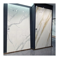 Dalles de porcelaine ultra-minces professionnelles 1200x2400x9mm, aspect marbre, pierre naturelle, pour salon et hall