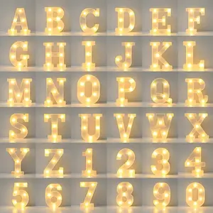 (16cm), lámpara LED con letras blancas transfronterizas, diseño interior y exterior, propuesta de cumpleaños para modelado de atmósfera