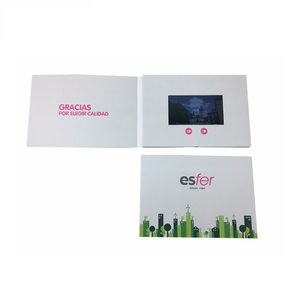 卸売5インチA4手作りビデオ名刺大容量LCDビデオパンフレット本カスタムロゴデザインスタイリッシュな紙動物 - Product Image 3