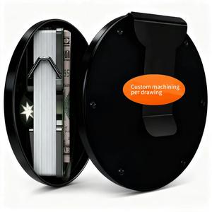 Card Storage Box Case Holder Stainless Steel Case CNC Aluminum <b>Wallet</b> - Product Image 2