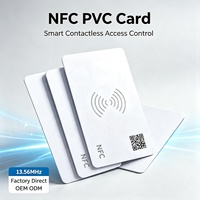Großhandel ISO-Modell Bedruckbare Leere NFC PVC-Karten 13,56MHz mit Chips 213/215/216 Wasserdicht für Geschäfts- und Sozialkommunikation