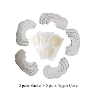 Copricapezzoli Adesivi Sexy per Ragazze, Adesivi Decorativi per Seno, Copricapezzoli Usa e Getta, Reggiseno Adesivo - Product Image 2