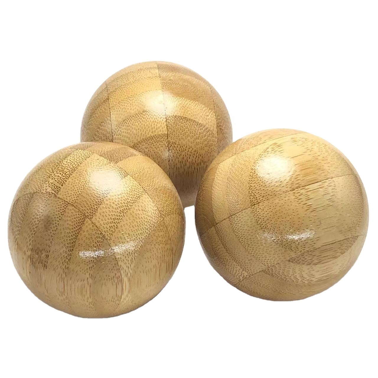 Lot De 5 Boules En Bois Massif Non Peintes - Diamètre 7cm, Surface Lisse - Pour Bricolage, Décoration, Création De Bijoux