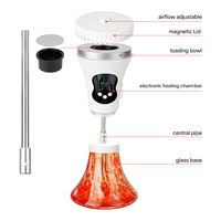 2026 Super Langlebige Elektronische Beheizte Shisha Komplettset mit 7-Farben-RGB-Licht Tragbare Smarte Shisha für Innen- und Außenbereich
