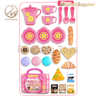 Vente en gros de jouets préscolaires pour enfants Jeux multijoueurs avec ustensiles de cuisine et boîtes de rangement pour desserts Jeux de rôle