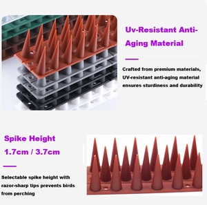 Chim gai chim bồ câu răn đe cho chim mèo Hậu vệ cho bên ngoài để giữ cho sóc đi, hàng rào nhựa tăng đột biến cho lan can mái - Product Image 2