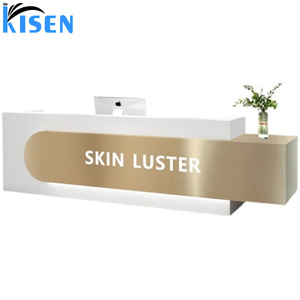 Kisen Luxury Versatile for Office Hospital Bar Hotel Living Room Workshop Salon Cashier <b>Counter</b> Cash Register Desk - Product Image 3