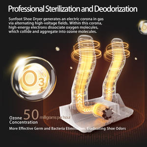 Secador de Zapatos y Calcetines Portátil con Temporizador Inteligente y Ozono <span class=keywords><strong>para</strong></span> el Hogar - Product Image 4