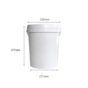 HDF <b>20L</b> Food Grade PP Chemical <b>Bucket</b> Pail with Metal Handle Model 5G Customized Color Vietnam Origin - Product Image 3