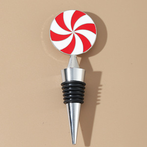 Lollipop <b>Wine</b> <b>Stopper</b> Zinc Alloy Sealing Bottle <b>Stopper</b> For <b>Wine</b> Preservation - Product Image 2