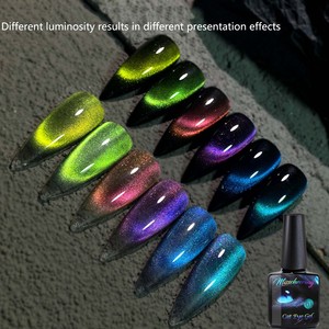 Vernis à ongles flexible effet œil de chat arc-en-ciel, haute visibilité, nouvelle peinture à ongles photothérapie œil de chat pour la beauté - Meilleures ventes - Product Image 3