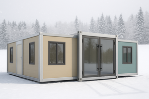 Villa modulaire pliable à double aile extensible de 40 pieds pour villégiature <span class=keywords><strong>Location</strong></span> de glamping Logement temporaire pour chambre à coucher - Product Image 4