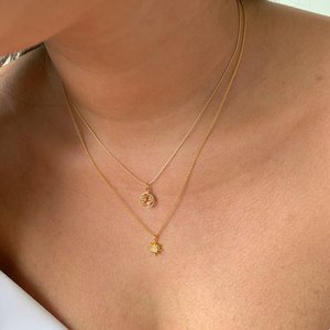 Inspire Jewelry Factory Venta al por mayor Collar de joyería de oro para mujer <span class=keywords><strong>Starburst</strong></span> Moonstone Collar Venta caliente Collar de moda - Product Image 6