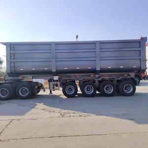 Remolque <span class=keywords><strong>Volquete</strong></span> Lateral de 60 Toneladas y 3 Ejes, Semirremolque <span class=keywords><strong>Volquete</strong></span> Hidráulico de Servicio Pesado, Suministro de Fábrica - Product Image 1