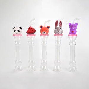 Dinosauro squalo sirena di frutta animale testa giocattolo novità Yard tazze monouso in plastica e per animali domestici bicchieri con paglia - Product Image 2