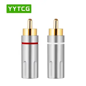 Connecteur jack <span class=keywords><strong>RCA</strong></span> Cuivre pur Plaqué or Audio Câbles <span class=keywords><strong>RCA</strong></span> Adaptateur mâle <span class=keywords><strong>Prise</strong></span> <span class=keywords><strong>RCA</strong></span> Haut-parleur Terminal Acoustique Connecteurs - Product Image 4