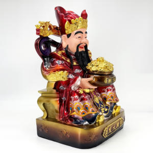 Résine peinte dieu de la richesse déesse de la fortune offres ménagères salon bureau magasin ouverture Wen Zai dieu de la richesse Statue - Product Image 5