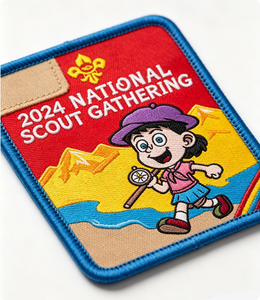 Écusson brodé personnalisé thermocollant écologique pour le rassemblement national des scouts 2024, badge souvenir d'événement pour uniforme, chapeaux à crochet - Product Image 5
