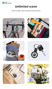 Localizzatore Smart Circolare Certificato MFi per AirTag, Sistema di Posizionamento Anti-Smarrimento, <span class=keywords><strong>Trova</strong></span> Chiavi e Bagagli per iOS e Android - Product Image 6