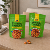 Sachet alimentaire vertical avec option de film recyclable, forme personnalisée et fermeture sécurisée pour les collations saines, les superaliments et les produits protéinés
