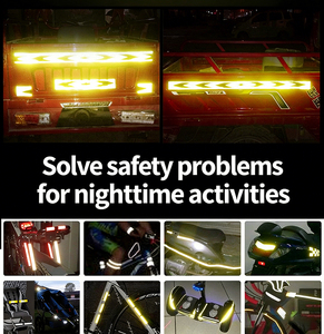 Ruban adhésif acrylique réfléchissant en PVC haute visibilité, imperméable et épaissi pour le contrôle du trafic, la construction routière et la sécurité - Product Image 3