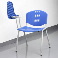 Chaise de conférence de formation de bureau de classe scolaire en plastique durable moderne GUANGWEI avec table