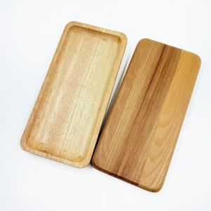 ถาดเสิร์ฟไม้กระถิน 25x12x2 ซม. ลายไม้ สำหรับตกแต่งบ้านและเสิร์ฟขนม - Product Image 2